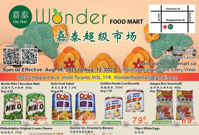 Wonder Food Mart Flyer August 6 to 12