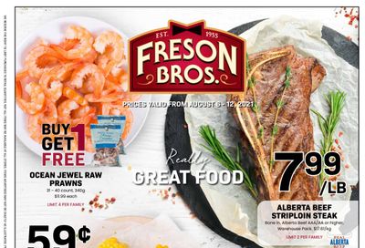 Freson Bros. Flyer August 6 to 12