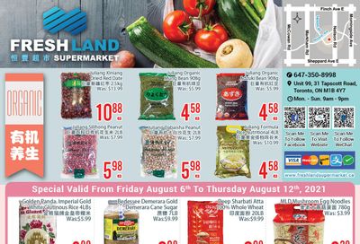 FreshLand Supermarket Flyer August 6 to 12