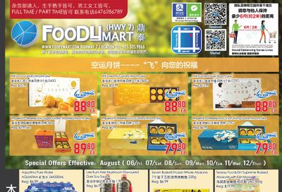 FoodyMart (HWY7) Flyer August 6 to 12