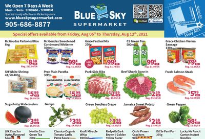 Blue Sky Supermarket (Pickering) Flyer August 6 to 12