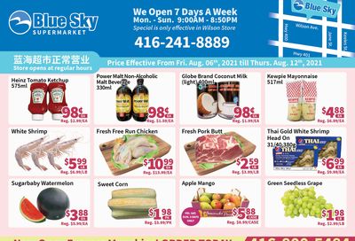 Blue Sky Supermarket (North York) Flyer August 6 to 12