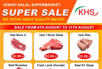 Kishki Halal Supermarket Flyer August 6 to 11