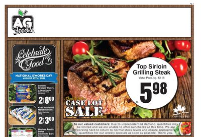 AG Foods Flyer August 8 to 14