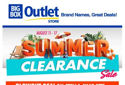 Big Box Outlet Store Flyer August 11 to 17