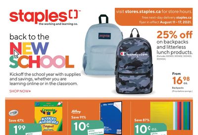 Staples Flyer August 11 to 17