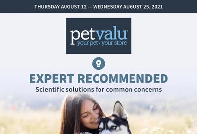 Pet Valu Flyer August 12 to 25