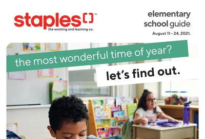 Staples Elementary School Guide August 11 to 24