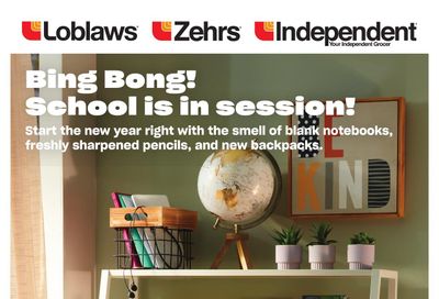Zehrs Back to School Flyer August 12 to September 8