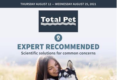 Total Pet Flyer August 12 to 25