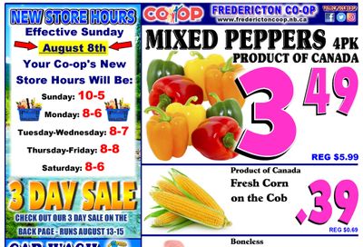 Fredericton Co-op Flyer August 12 to 18