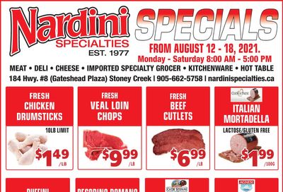 Nardini Specialties Flyer August 12 to 18 