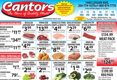 Cantor's Meats Flyer August 12 to 18