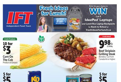 IFT Independent Food Town Flyer August 13 to 19