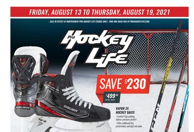 Pro Hockey Flyer August 13 to 19