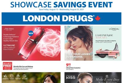 London Drugs Showcase Savings Event Flyer August 13 to 25