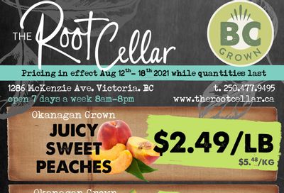 The Root Cellar Flyer August 12 to 18