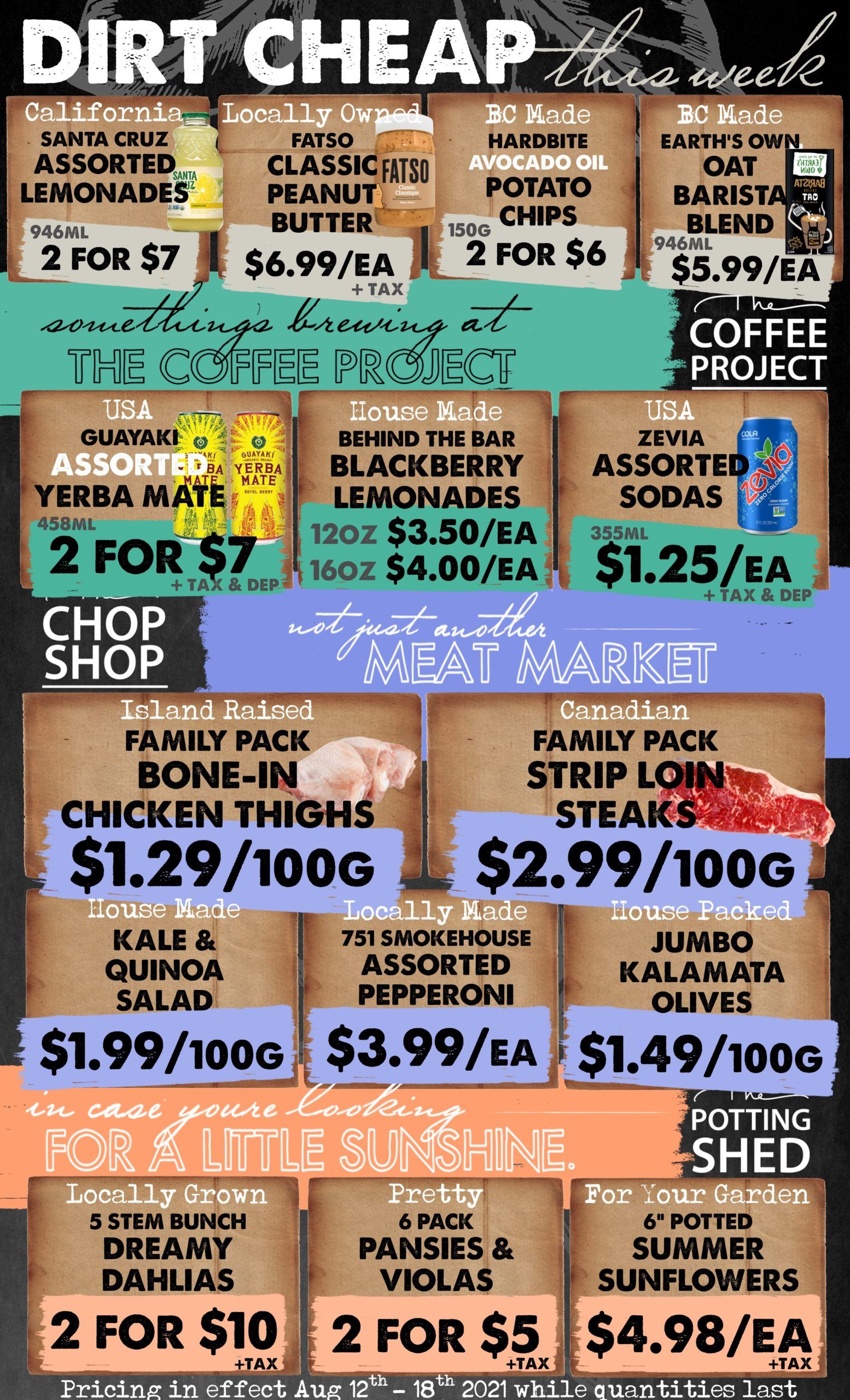 The Root Cellar Flyer August 12 to 18