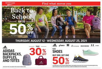 Sport Chek Back to School Flyer August 12 to 25