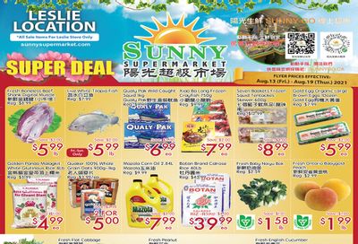 Sunny Supermarket (Leslie) Flyer August 13 to 19