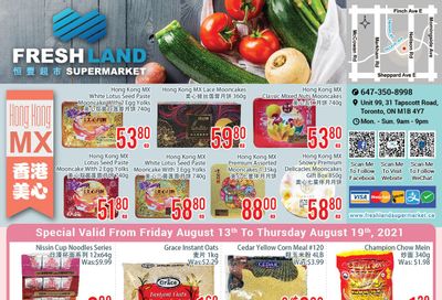FreshLand Supermarket Flyer August 13 to 19