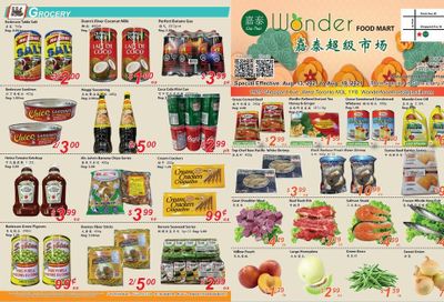 Wonder Food Mart Flyer August 13 to 19