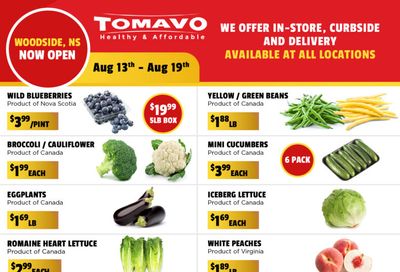 Tomavo Flyer August 13 to 19