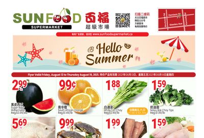 Sunfood Supermarket Flyer August 13 to 19