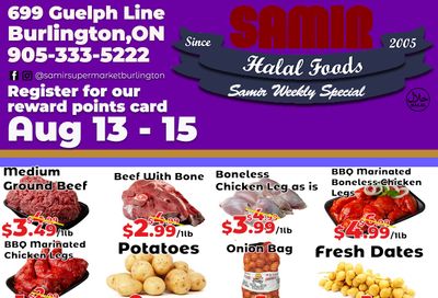 Samir Supermarket Flyer August 13 to 15