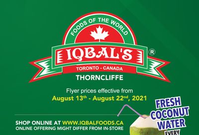 Iqbal Foods Flyer August 13 to 22