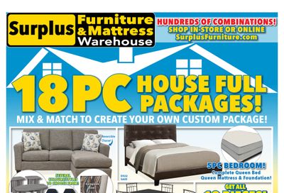 Surplus Furniture & Mattress Warehouse (Winnipeg) Flyer August 16 to 29