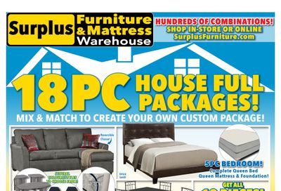 Surplus Furniture & Mattress Warehouse (St. Catharines) Flyer August 16 to 29