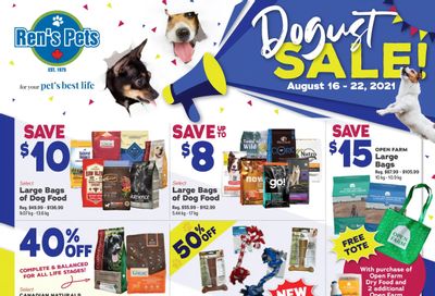 Ren's Pets Depot Dogust Sale August 16 to 22