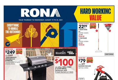 Rona (ON) Flyer August 19 to 25