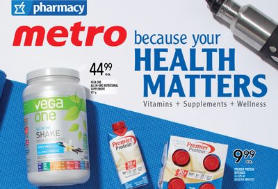 Metro (ON) Because Your Health Matters Flyer August 19 to September 15