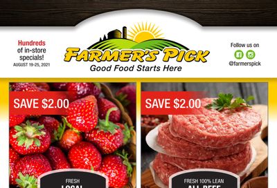 Farmer's Pick Flyer August 19 to 25