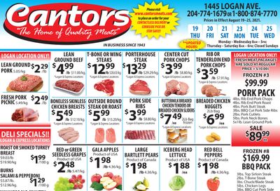 Cantor's Meats Flyer August 19 to 25
