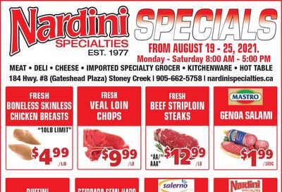 Nardini Specialties Flyer August 19 to 25