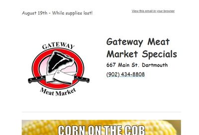 Gateway Meat Market Flyer August 19 to 25