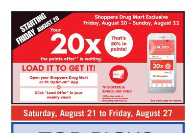 Shoppers Drug Mart (Atlantic) Flyer August 21 to 27