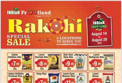 Indian Frootland Flyer August 19 to 29