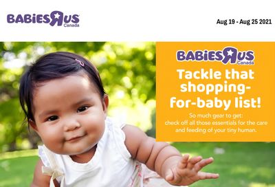 Babies R Us Flyer August 19 to 25