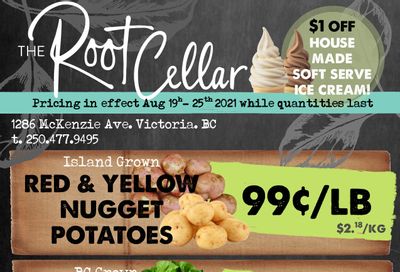 The Root Cellar Flyer August 19 to 25