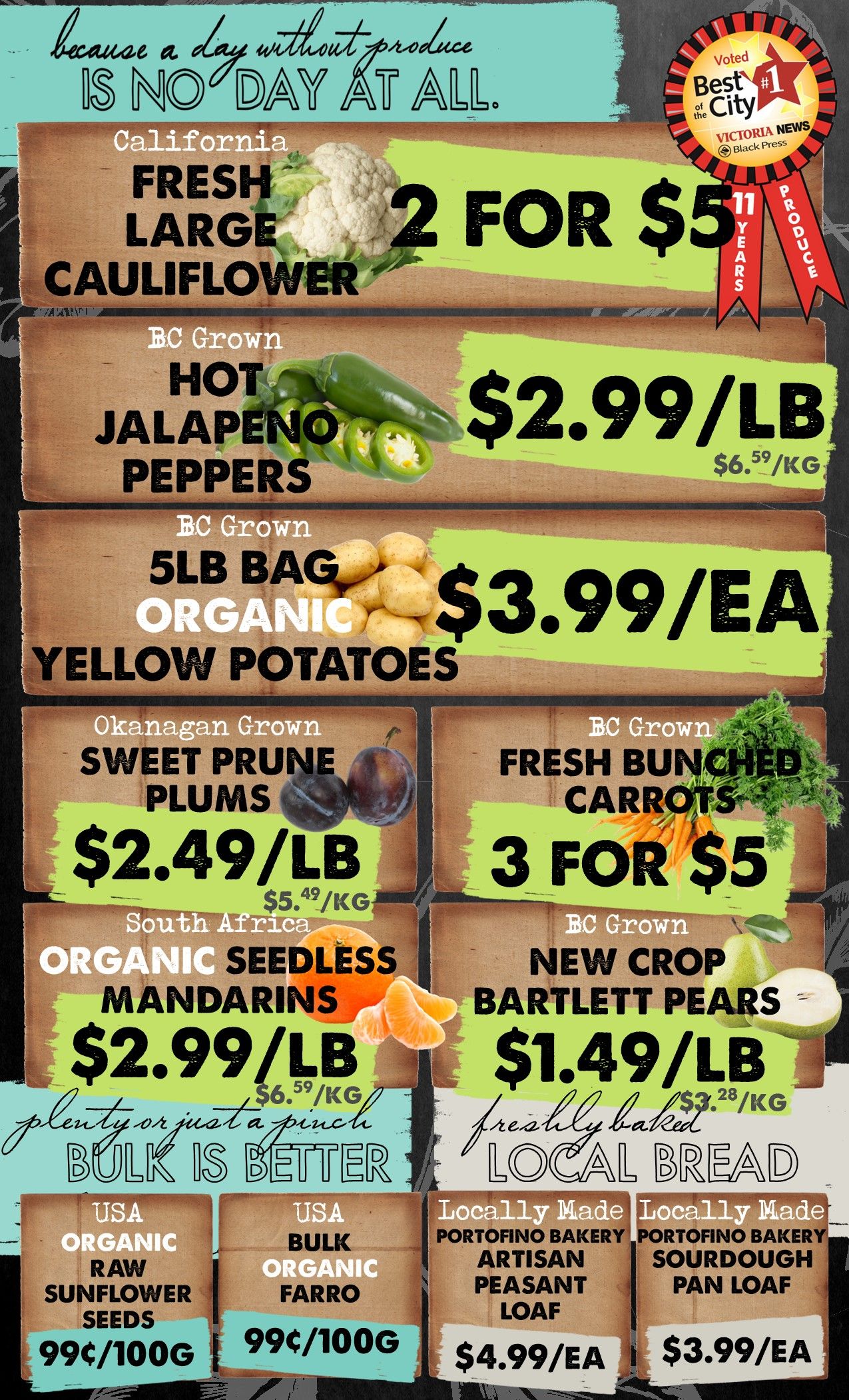 The Root Cellar Flyer August 19 to 25