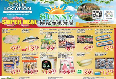 Sunny Supermarket (Leslie) Flyer August 20 to 26