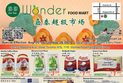 Wonder Food Mart Flyer August 20 to 26