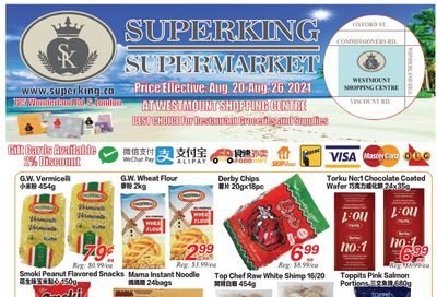 Superking Supermarket (London) Flyer August 20 to 26