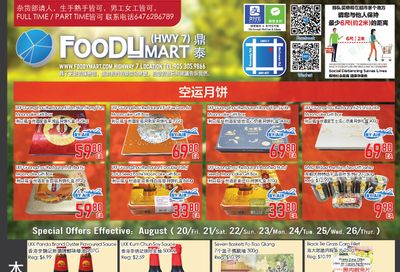 FoodyMart (HWY7) Flyer August 20 to 26