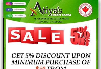 Atiya's Fresh Farm Flyer August 20 to September 1