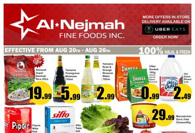 Alnejmah Fine Foods Inc. Flyer August 20 to 26